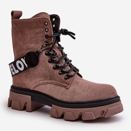 Botas Altas De Ante Con Aislamiento Marrón Claro Danity 8