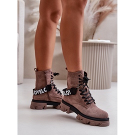 Botas Altas De Ante Con Aislamiento Marrón Claro Danity 2 Botas Altas De Ante Con Aislamiento Marrón Claro Danity 2