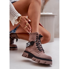 Botas Altas De Ante Con Aislamiento Marrón Claro Danity 7