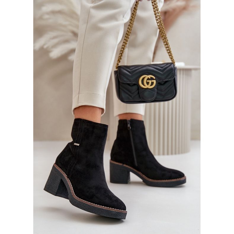 Botines De Mujer Con Tacón Alto Ante Eco Aislante Negro Arkesia 2 Botines De Mujer Con Tacón Alto Ante Eco Aislante Negro Arkesia 2