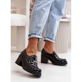 Zazoo 20175 Zapatos Mujer Charol Tacón Alto, Piel Natural, Negro 3