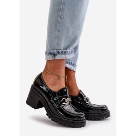 Zazoo 20175 Zapatos Mujer Charol Tacón Alto, Piel Natural, Negro 1