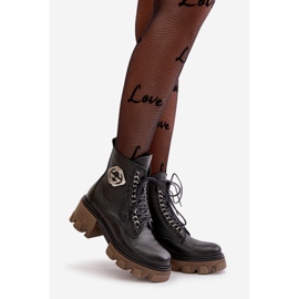 Zazoo 60376 Botas de cuero con cremallera aisladas, negro 1