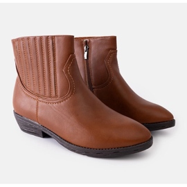 Botas cowboy marrones con aislamiento de Jolicoeur marrón 1 Botas cowboy marrones con aislamiento de Jolicoeur marrón 1