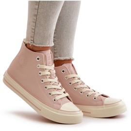Zapatillas Deportivas de Mujer con Aislamiento en Piel Ecológica Rosa Big Star OO274933 rosado 16