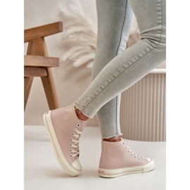 Zapatillas Deportivas de Mujer con Aislamiento en Piel Ecológica Rosa Big Star OO274933 rosado 12