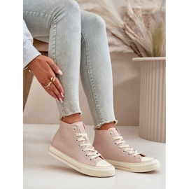 Zapatillas Deportivas de Mujer con Aislamiento en Piel Ecológica Rosa Big Star OO274933 rosado 14