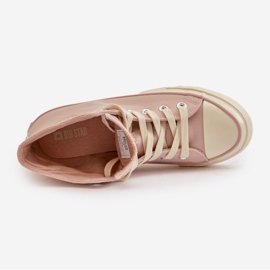 Zapatillas Deportivas de Mujer con Aislamiento en Piel Ecológica Rosa Big Star OO274933 rosado 4