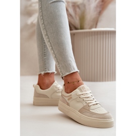 Zapatillas Bajas de Mujer Fabricadas en Piel Ecológica Big Star OO274029 Beige 10