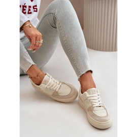 Zapatillas Bajas de Mujer Fabricadas en Piel Ecológica Big Star OO274029 Beige 16