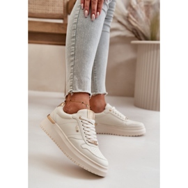 Zapatillas de mujer con plataforma Big Star OO274757 HI-POLY System Blanco 3