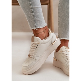 Zapatillas de mujer con plataforma Big Star OO274757 HI-POLY System Blanco 4