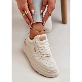 Zapatillas de mujer con plataforma Big Star OO274757 HI-POLY System Blanco 9