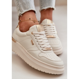 Zapatillas de mujer con plataforma Big Star OO274757 HI-POLY System Blanco 10