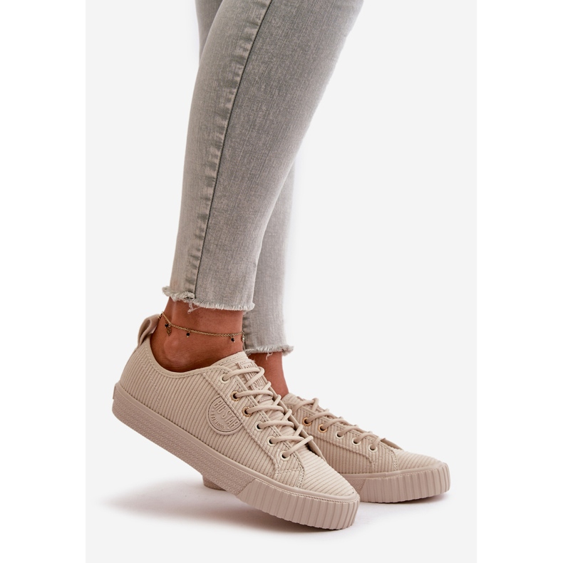 Zapatillas De Mujer Con Aislamiento De Pana Big Star OO274812 Hi-Poly System Beige 1