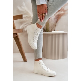 Zapatillas Deportivas De Mujer Con Aislamiento En Piel Ecológica Blanco Big Star OO274932 10