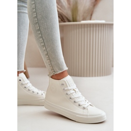 Zapatillas Deportivas De Mujer Con Aislamiento En Piel Ecológica Blanco Big Star OO274932 9