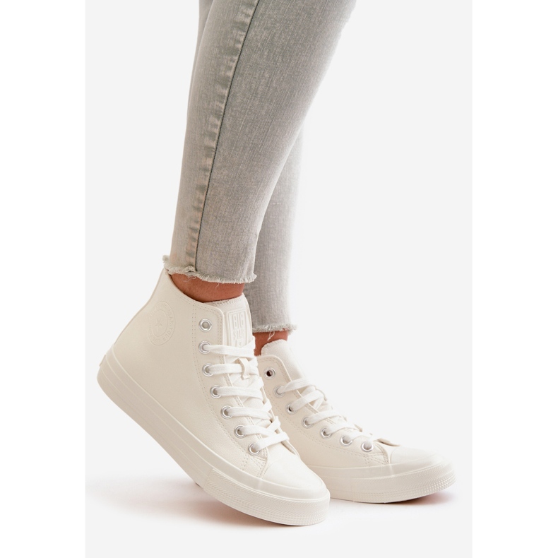 Zapatillas Deportivas De Mujer Con Aislamiento En Piel Ecológica Blanco Big Star OO274932 1