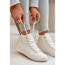 Zapatillas Deportivas De Mujer Con Aislamiento En Piel Ecológica Blanco Big Star OO274932 3