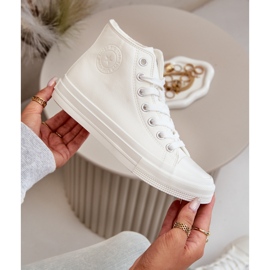 Zapatillas Deportivas De Mujer Con Aislamiento En Piel Ecológica Blanco Big Star OO274932 5