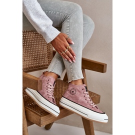 Zapatillas de mujer aisladas con plataforma de piel ecológica Big Star OO274068 Rosa rosado 9