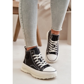 Zapatillas Mujer Plataforma Piel Ecológica Big Star OO274063 Negro 8