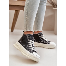 Zapatillas Mujer Plataforma Piel Ecológica Big Star OO274063 Negro 7