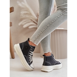 Zapatillas Mujer Plataforma Piel Ecológica Big Star OO274063 Negro 11