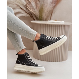 Zapatillas Mujer Plataforma Piel Ecológica Big Star OO274063 Negro 14