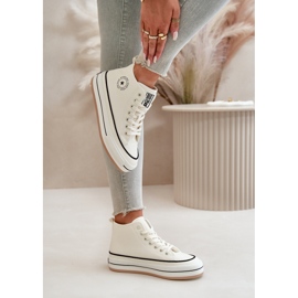 Zapatillas de mujer aisladas con plataforma de piel ecológica Big Star OO274061 Blanco 13