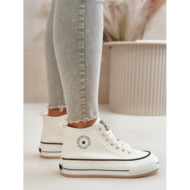 Zapatillas de mujer aisladas con plataforma de piel ecológica Big Star OO274061 Blanco 15