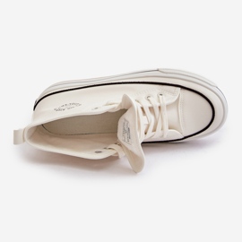 Zapatillas de mujer aisladas con plataforma de piel ecológica Big Star OO274061 Blanco 4