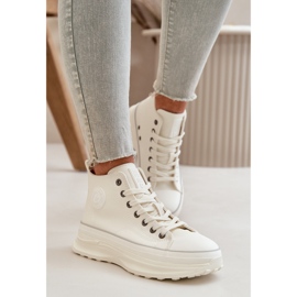 Zapatillas Mujer Plataforma Piel Ecológica Big Star OO274064 Blanco 5