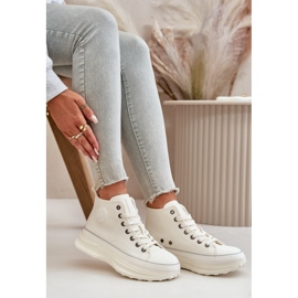 Zapatillas Mujer Plataforma Piel Ecológica Big Star OO274064 Blanco 10