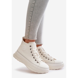 Zapatillas Mujer Plataforma Piel Ecológica Big Star OO274064 Blanco 1