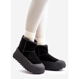 Botas de nieve de ante con aislamiento en la plataforma Big Star OO274A213 Negro 1