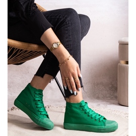 Bez marki Zapatillas altas verdes de Raffie 2