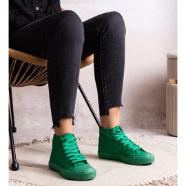 Bez marki Zapatillas altas verdes de Raffie 3