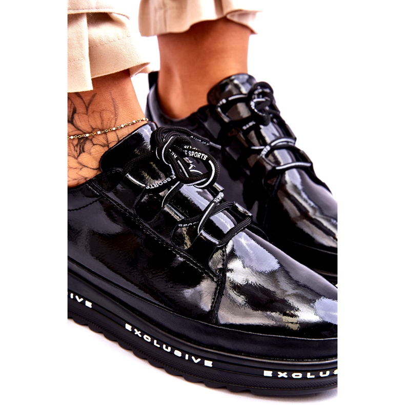 S.Barski Deportivas Charol Chantal Negras negro 5