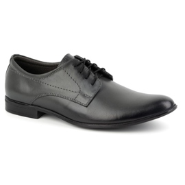 Olivier Zapatos formales de piel para hombre 292lu gris 2