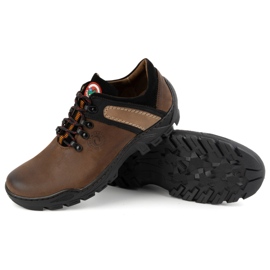 Olivier Zapatos trekking hombre piel 311GT, marrón oscuro 4
