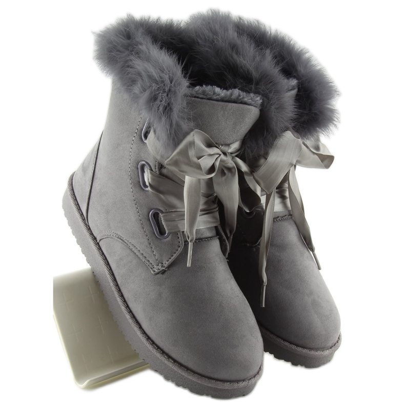 Botas de nieve grises para mujer 2051 gris 2 Botas de nieve grises para mujer 2051 gris 2