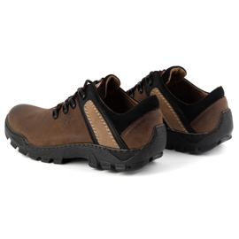 Olivier Zapatos trekking hombre piel 311GT, marrón oscuro 5