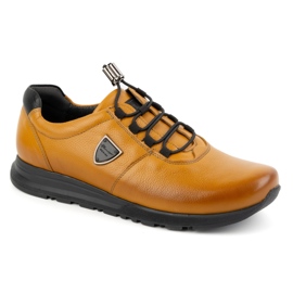 Zapatos hombre piel KAMPOL 25/48 marrón claro 2