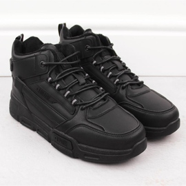 Zapatillas deportivas altas con aislamiento para hombre, negras Big Star OO174587 negro 2