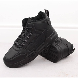 Zapatillas deportivas altas con aislamiento para hombre, negras Big Star OO174587 negro 4