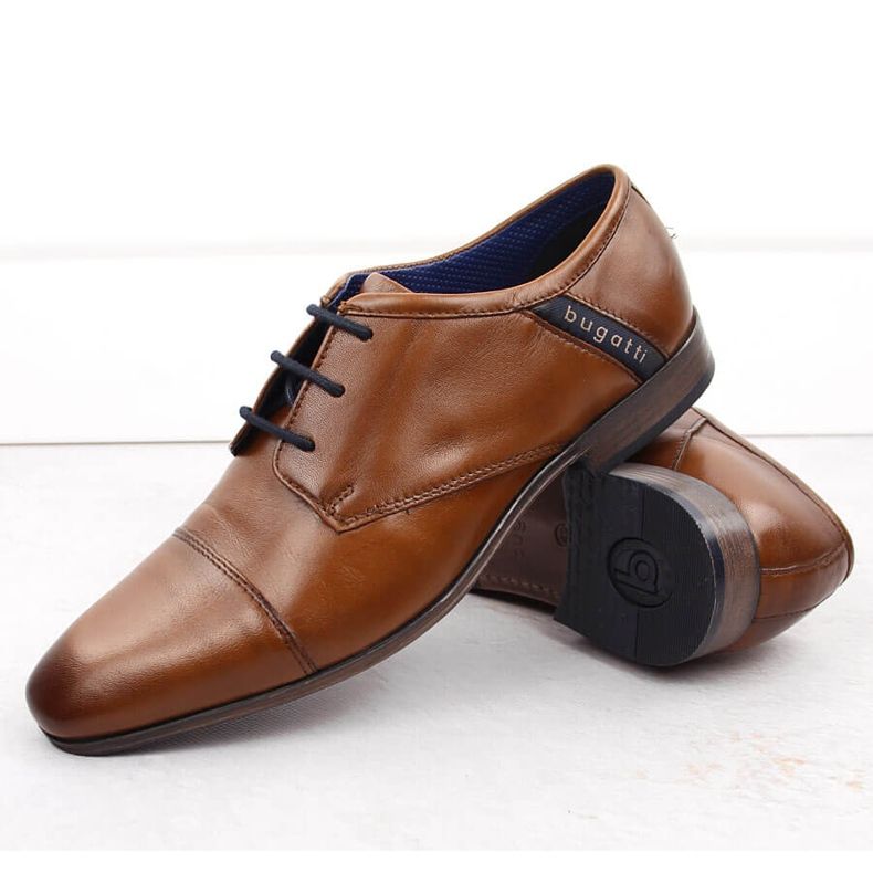 Zapatos de hombre de piel elegantes marrones Bugatti NN153401 marrón 2 Zapatos de hombre de piel elegantes marrones Bugatti NN153401 marrón 2