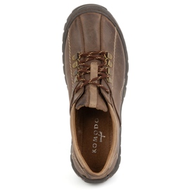 KOMODO Zapatos de trekking para hombre, piel 936K, marrón 6