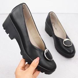 Zapatos slip-on mujer piel negros Filippo DP4569 1