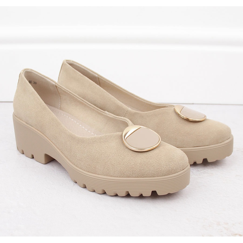Zapatos slip-on mujer piel ante beige Filippo DP4569 2 Zapatos slip-on mujer piel ante beige Filippo DP4569 2